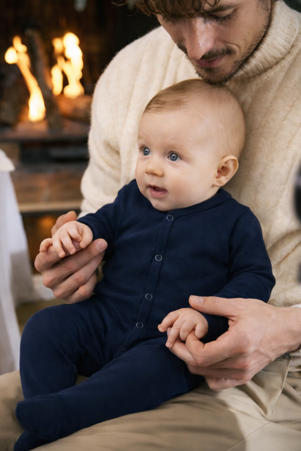 Jobka Kids Erkek Bebek %100 Pamuk Lacivert Uyku Tulumu