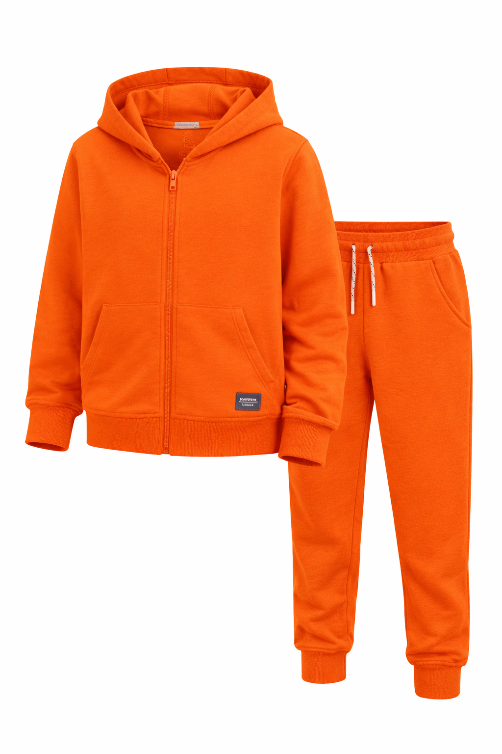 Jobka Kids Erkek %100 Pamuk Turuncu Rengi Eşofman Takımı