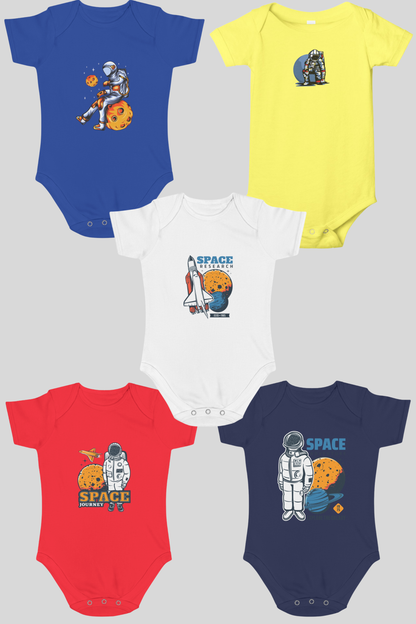 Jobka Kids Erkek Bebek %100 Pamuk 5'li Body