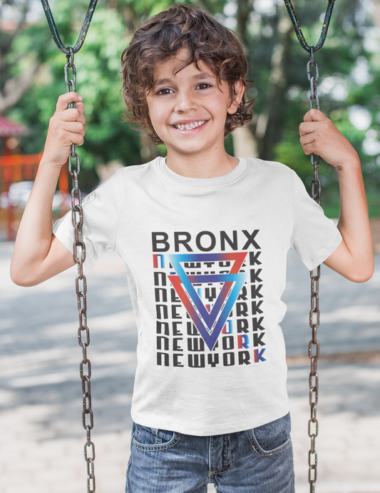 Erkek Çocuk Brooklyn Baskılı %100 Pamuk Kısa Kol Tshirt