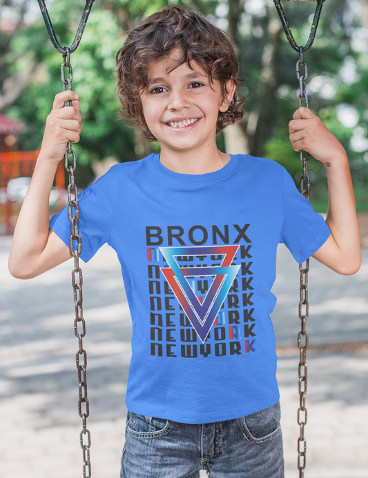 Erkek Çocuk Brooklyn Baskılı %100 Pamuk Kısa Kol Tshirt