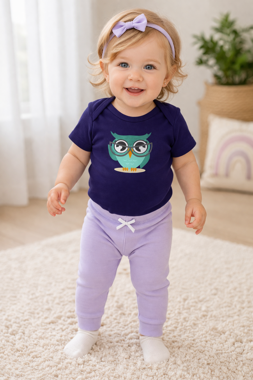 Jobka Kids Kız Bebek %100 Pamuk Gri Renk Tayt
