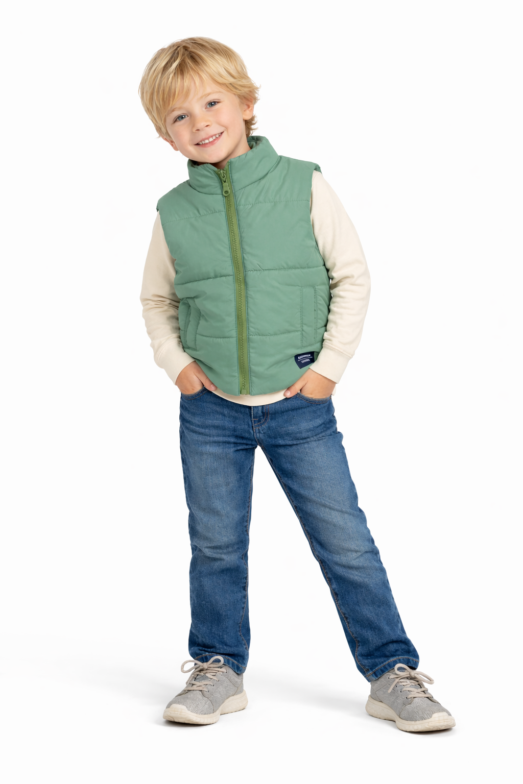 Jobka Kids Erkek Mint Yeşili Renk Şişme Yelek