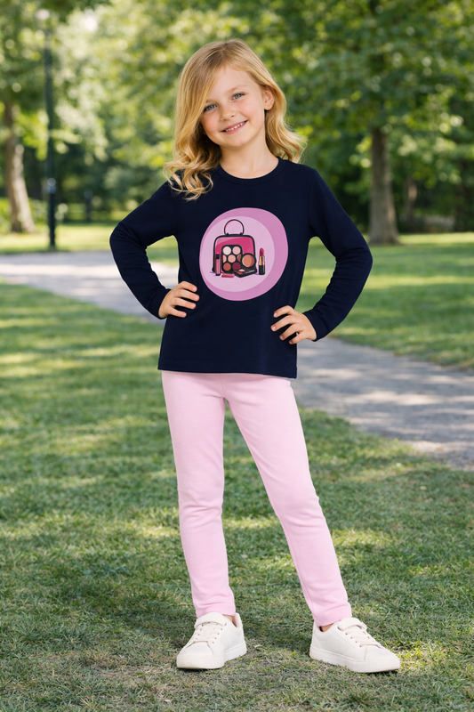 Jobka Kids Kız Çocuk %100 Pamuk Pembe Renk Tayt