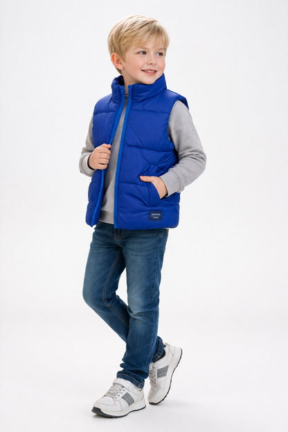 Jobka Kids Erkek Saks Renk Şişme Yelek