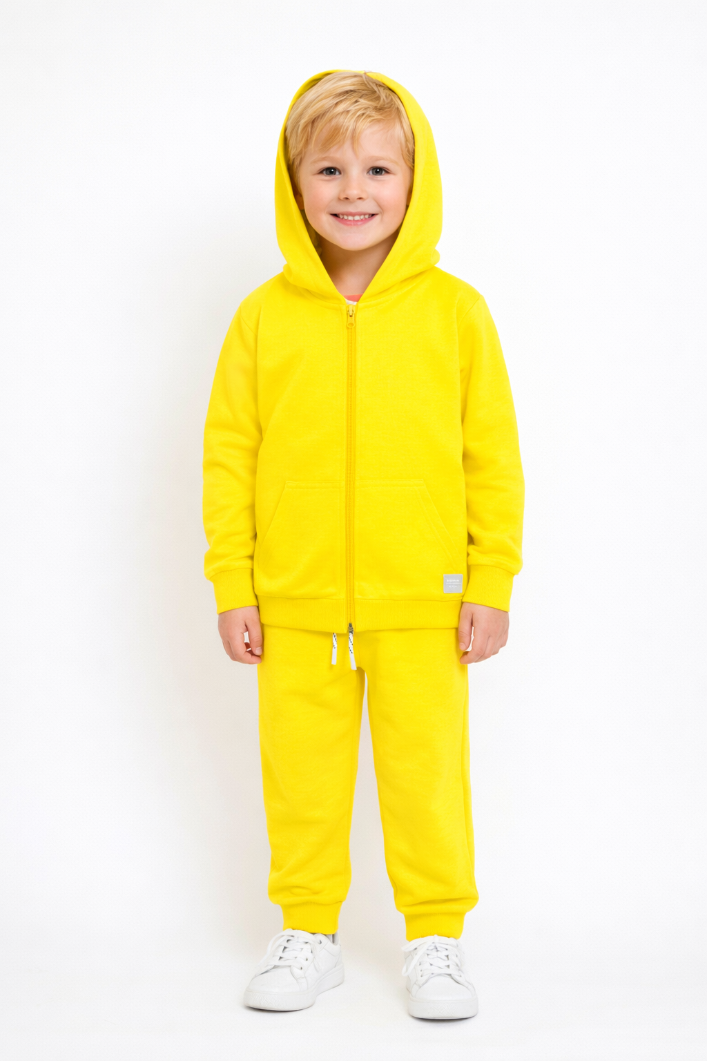 Jobka Kids Erkek %100 Pamuk Sarı Rengi Eşofman Takımı