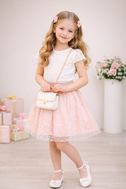 Jobka Kids Kız Çocuk Pembe Tül Etek
